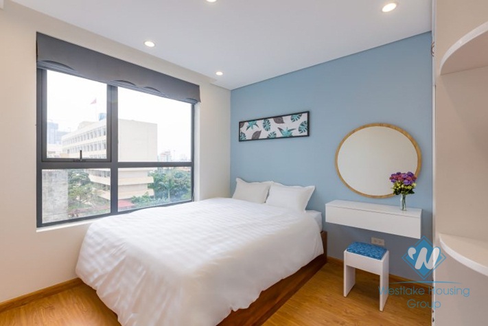 Nice two bedrooms apartment for rent in Hong Kong tower, Cau Giay district, Ha Noi.